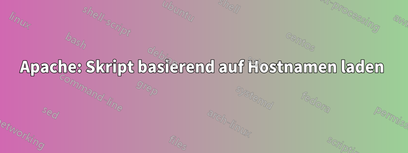 Apache: Skript basierend auf Hostnamen laden