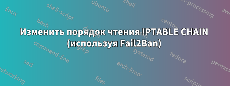 Изменить порядок чтения IPTABLE CHAIN ​​(используя Fail2Ban)