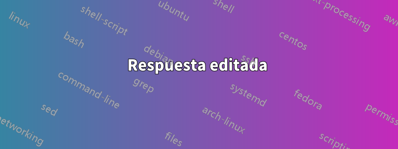 Respuesta editada