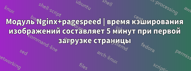 Модуль Nginx+pagespeed | время кэширования изображений составляет 5 минут при первой загрузке страницы