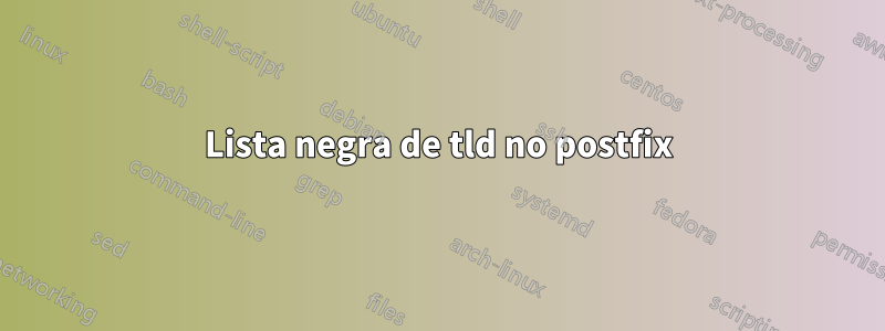 Lista negra de tld no postfix