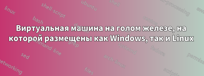 Виртуальная машина на голом железе, на которой размещены как Windows, так и Linux