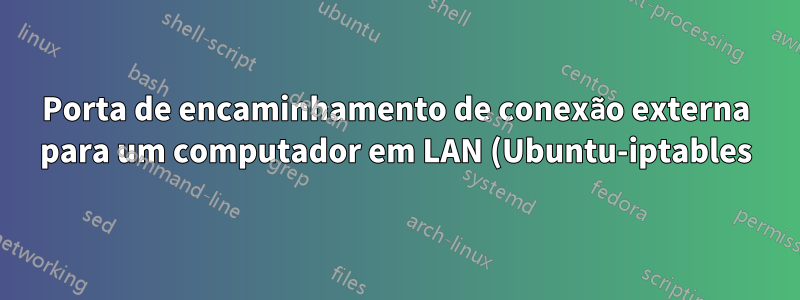 Porta de encaminhamento de conexão externa para um computador em LAN (Ubuntu-iptables)