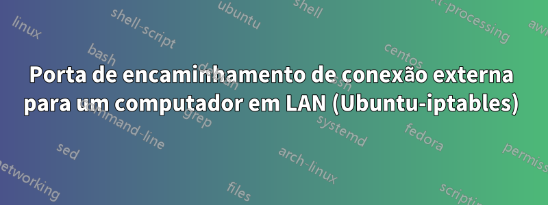 Porta de encaminhamento de conexão externa para um computador em LAN (Ubuntu-iptables)