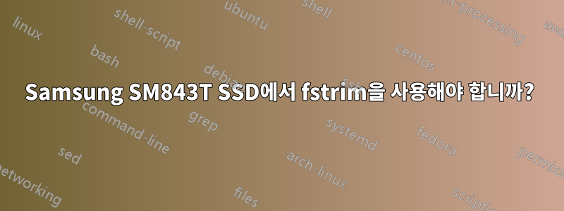 Samsung SM843T SSD에서 fstrim을 사용해야 합니까?