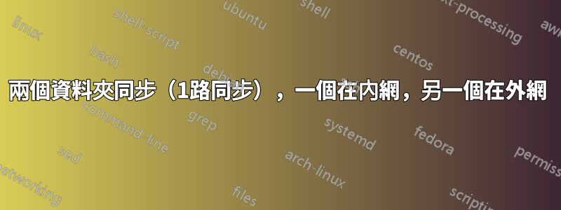 兩個資料夾同步（1路同步），一個在內網，另一個在外網