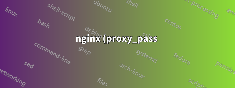 nginx (proxy_pass) 経由で IIS Web サイトを提供すると、CSS、画像、js が表示されない (404 が見つかりません)