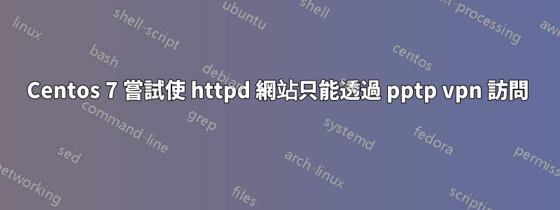 Centos 7 嘗試使 httpd 網站只能透過 pptp vpn 訪問