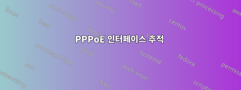 PPPoE 인터페이스 추적