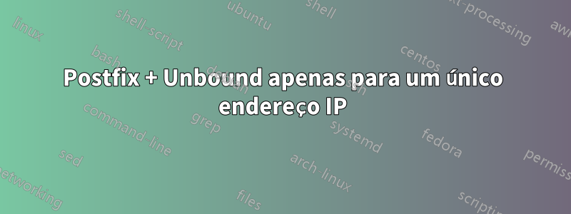 Postfix + Unbound apenas para um único endereço IP