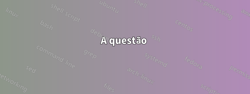 A questão