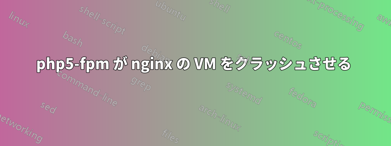 php5-fpm が nginx の VM をクラッシュさせる