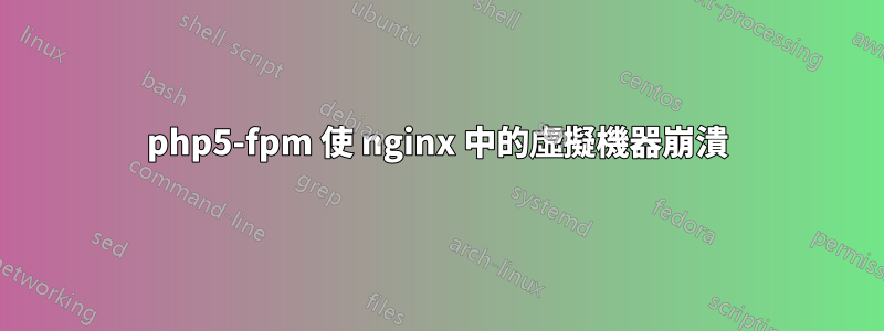 php5-fpm 使 nginx 中的虛擬機器崩潰