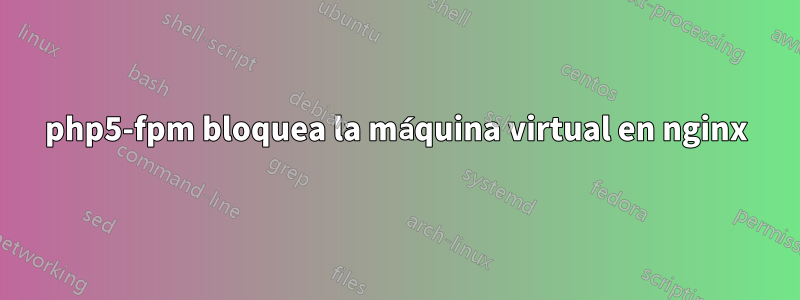 php5-fpm bloquea la máquina virtual en nginx