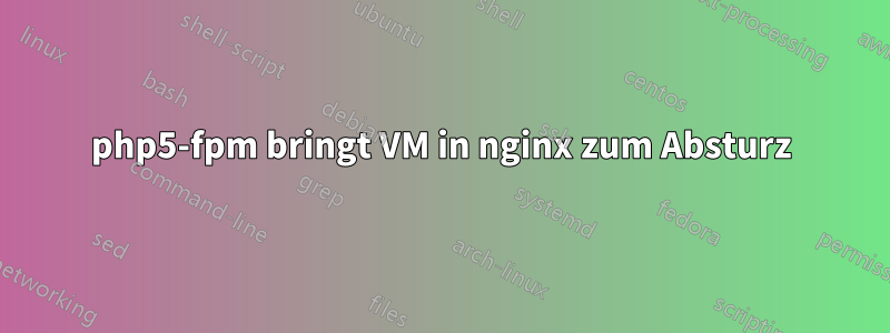 php5-fpm bringt VM in nginx zum Absturz