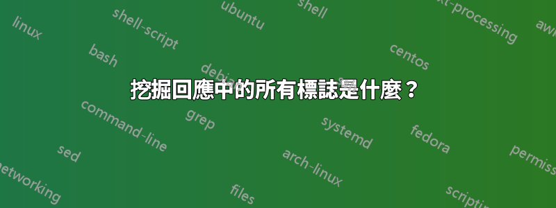 挖掘回應中的所有標誌是什麼？