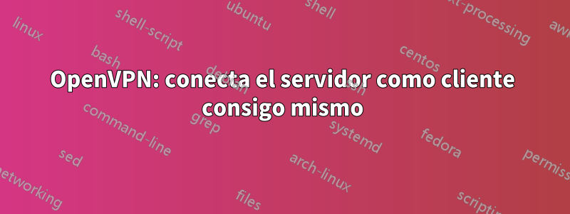 OpenVPN: conecta el servidor como cliente consigo mismo