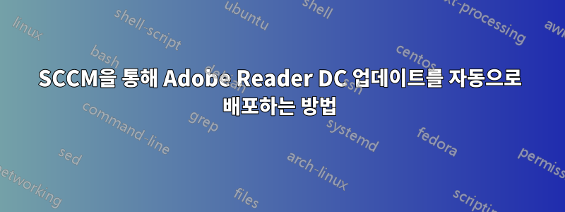 SCCM을 통해 Adobe Reader DC 업데이트를 자동으로 배포하는 방법