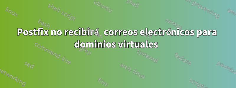 Postfix no recibirá correos electrónicos para dominios virtuales 