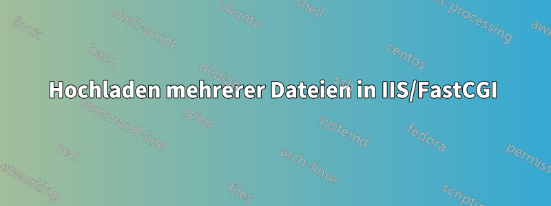 Hochladen mehrerer Dateien in IIS/FastCGI