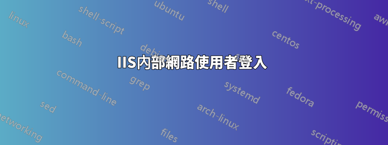 IIS內部網路使用者登入