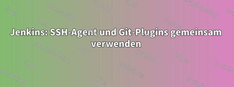 Jenkins: SSH-Agent und Git-Plugins gemeinsam verwenden