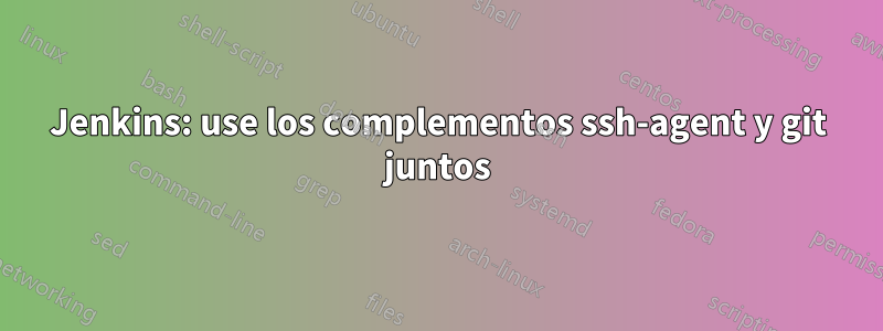 Jenkins: use los complementos ssh-agent y git juntos