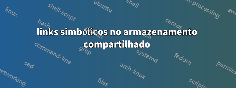 links simbólicos no armazenamento compartilhado