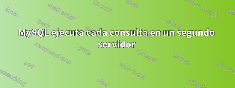 MySQL ejecuta cada consulta en un segundo servidor