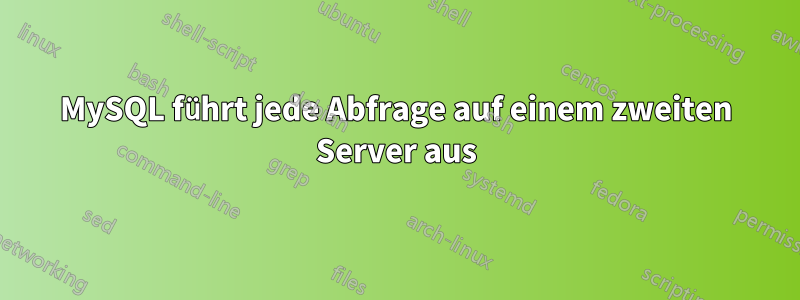 MySQL führt jede Abfrage auf einem zweiten Server aus