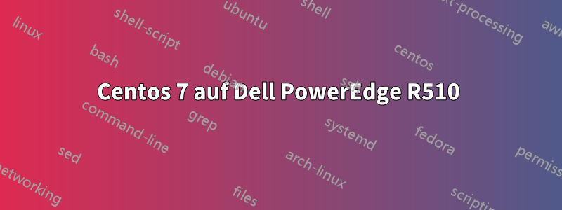 Centos 7 auf Dell PowerEdge R510