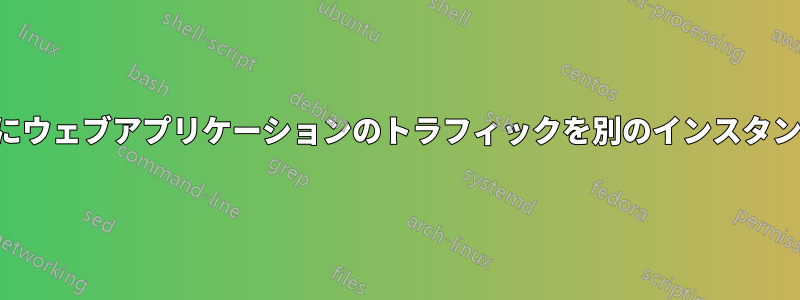 テストのためにウェブアプリケーションのトラフィックを別のインスタンスに複製する