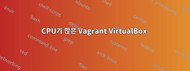 CPU가 많은 Vagrant VirtualBox