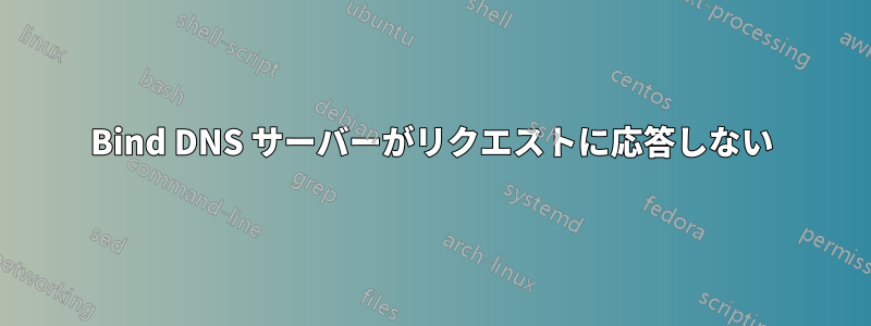 Bind DNS サーバーがリクエストに応答しない