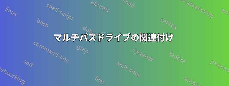 マルチパスドライブの関連付け