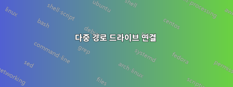 다중 경로 드라이브 연결