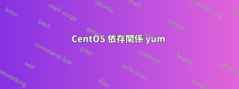 CentOS 依存関係 yum