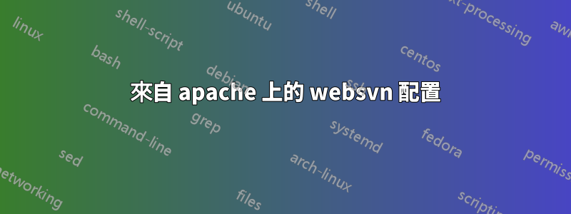 404 來自 apache 上的 websvn 配置