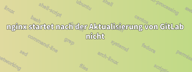 nginx startet nach der Aktualisierung von GitLab nicht