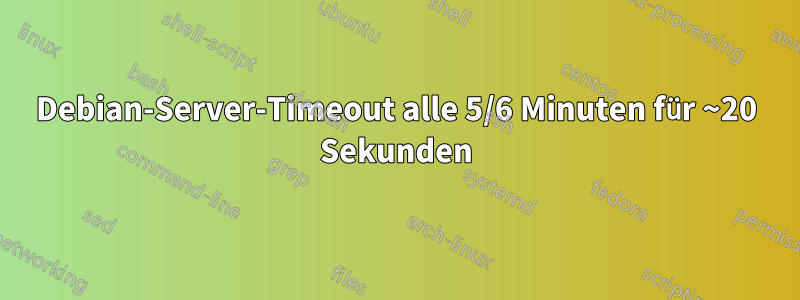 Debian-Server-Timeout alle 5/6 Minuten für ~20 Sekunden