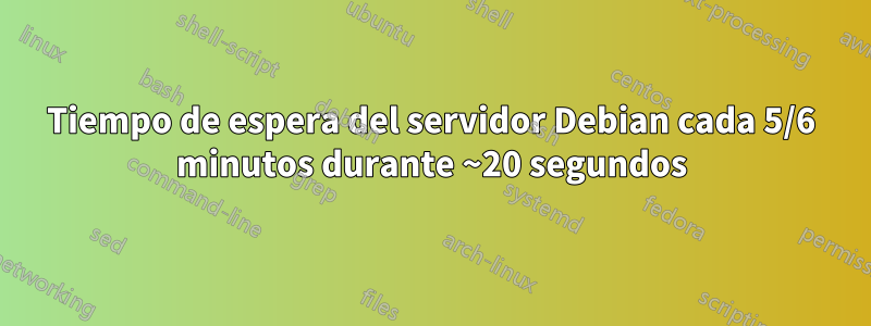 Tiempo de espera del servidor Debian cada 5/6 minutos durante ~20 segundos