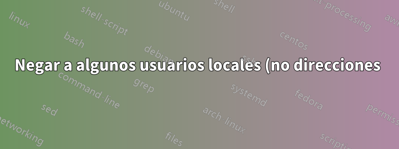 Negar a algunos usuarios locales (no direcciones) el envío de correos electrónicos desde exim4