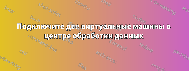 Подключите две виртуальные машины в центре обработки данных