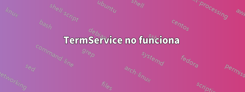 TermService no funciona