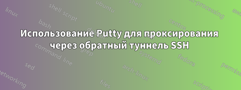 Использование Putty для проксирования через обратный туннель SSH