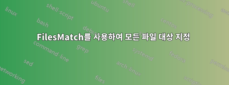 FilesMatch를 사용하여 모든 파일 대상 지정