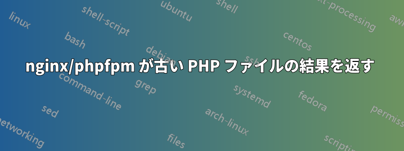 nginx/phpfpm が古い PHP ファイルの結果を返す