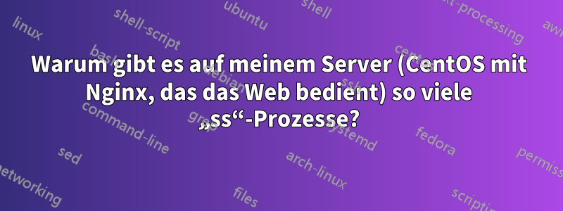 Warum gibt es auf meinem Server (CentOS mit Nginx, das das Web bedient) so viele „ss“-Prozesse?