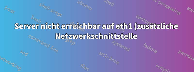 Server nicht erreichbar auf eth1 (zusätzliche Netzwerkschnittstelle) CentOS 7 auf AWS EC2