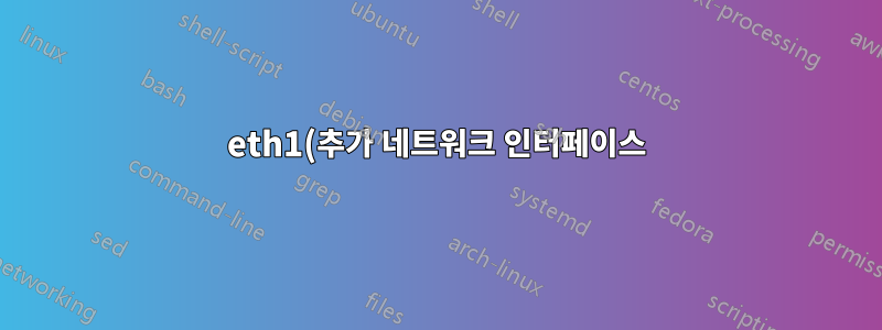 eth1(추가 네트워크 인터페이스)에서 서버에 액세스할 수 없음 AWS EC2의 CentOS 7